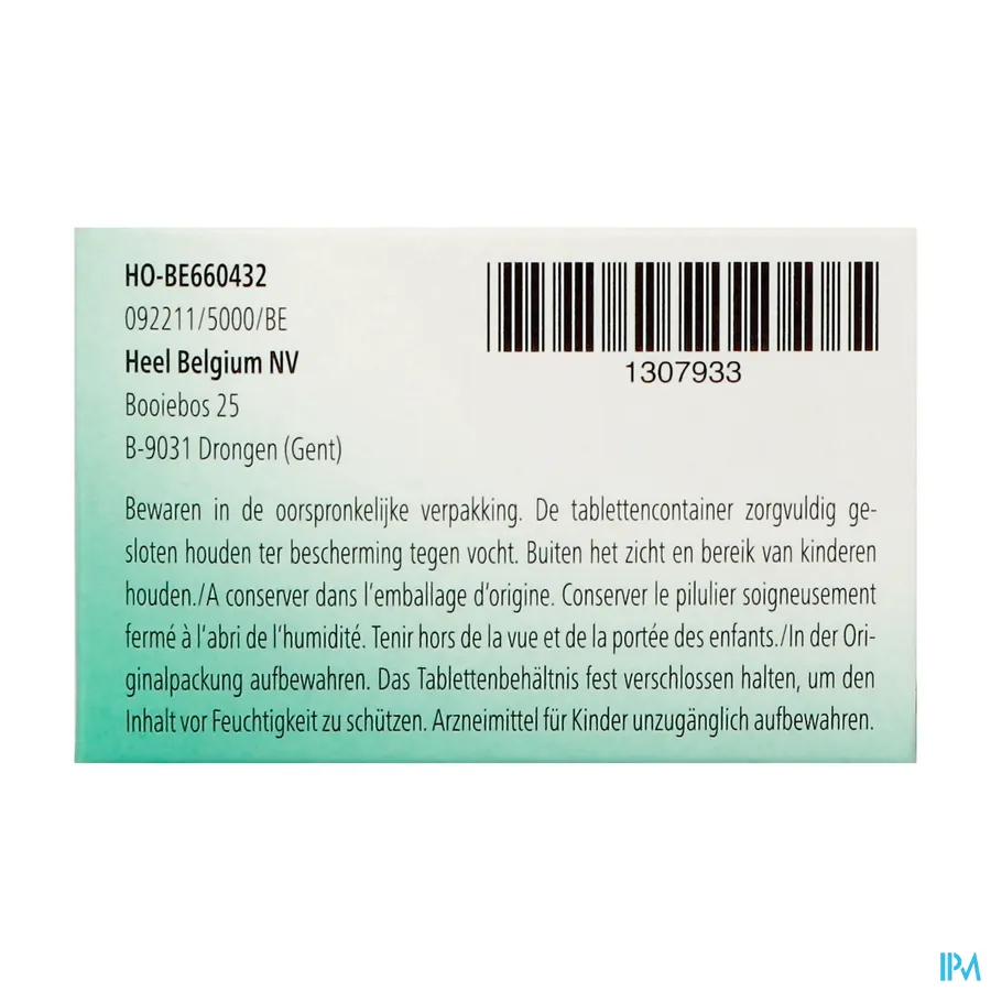 packshot van Heel Zeel T 50 Tabletten