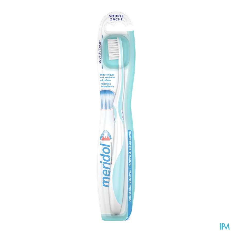 packshot van Meridol Tandenborstel Tandvlees Bescherming Zacht 1 Stuk