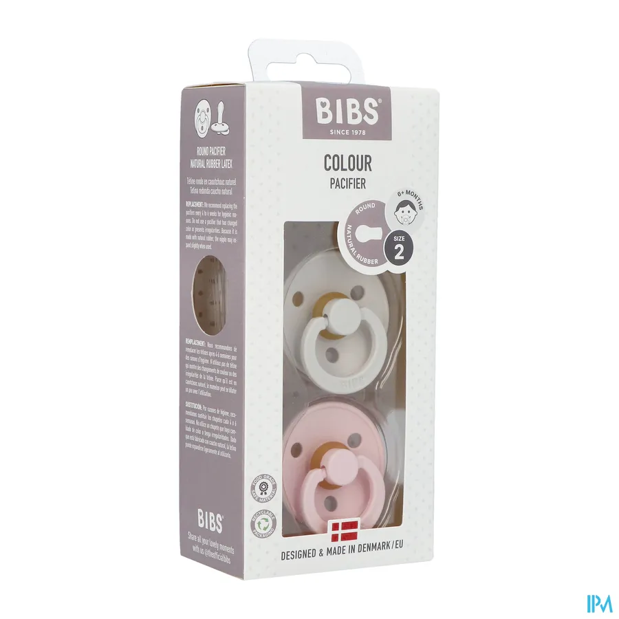 packshot van Bibs 2 Fopspeen Duo Haze/blossom 2