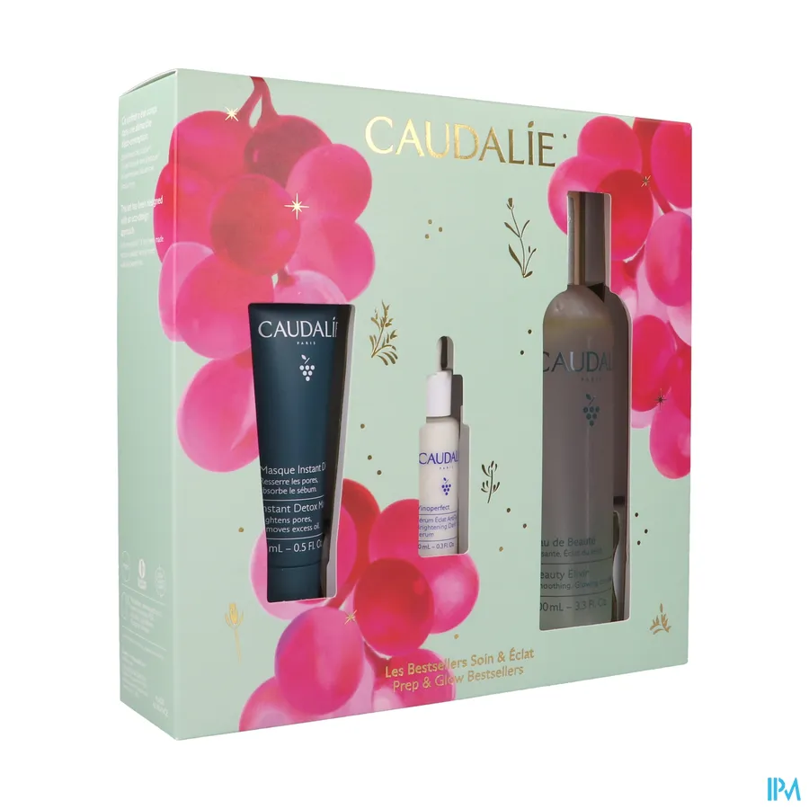 packshot van Caudalie Prep & Glow Bestsellers Geschenkset