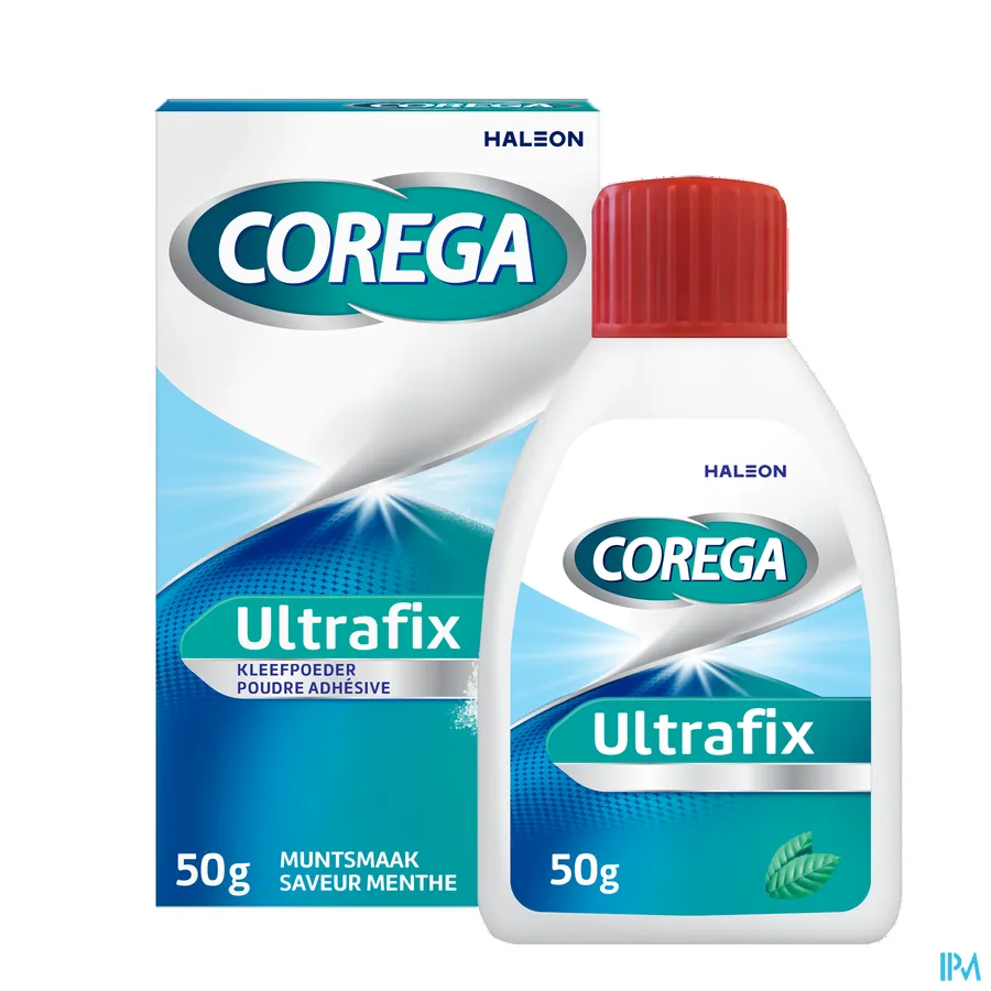 packshot van Corega Ultrafix Kleefpoeder 50g Nf