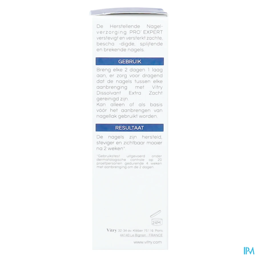 packshot van Vitry Pro'Expert Nagelverzorging Gevoelige Nagels Mat 10 ml