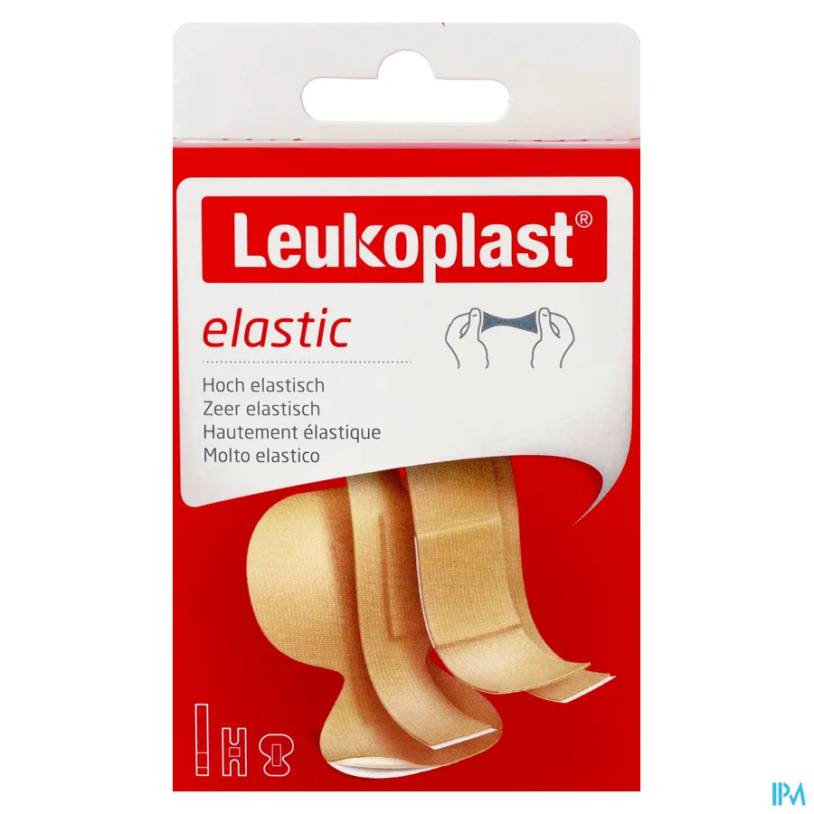 packshot van Leukoplast Elastic Assortiment Vingerpleisterset 3 Maten 20 stuks