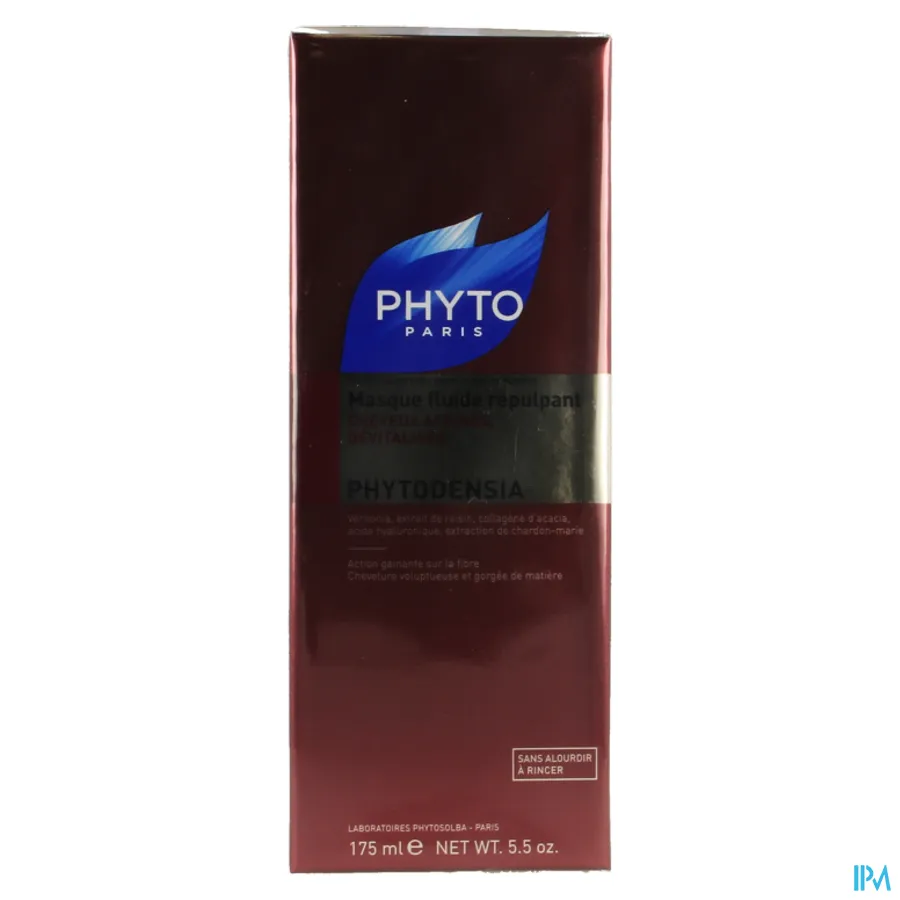 packshot van Phyto Phytodensia Vloeibaar Masker voor Voller Haar bij Fijn en Futloos Haar 175 ml