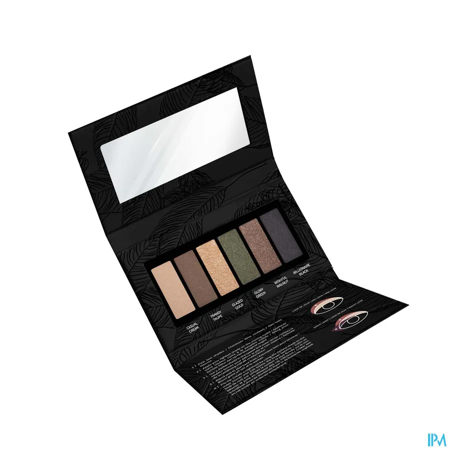 packshot van Les Couleurs de Noir Soft Touch Eyeshadow Palette 1 stuk