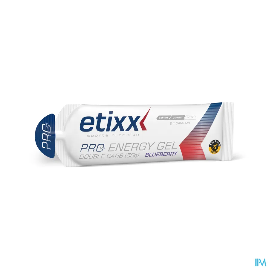 productshot van Etixx Double Carb Energy Gel Prol.blueberry 1x60ml