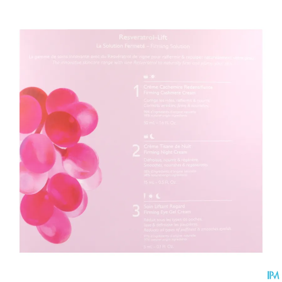 packshot van Caudalie Resveratrol-Lift Firming Solution Geschenkset 1 set