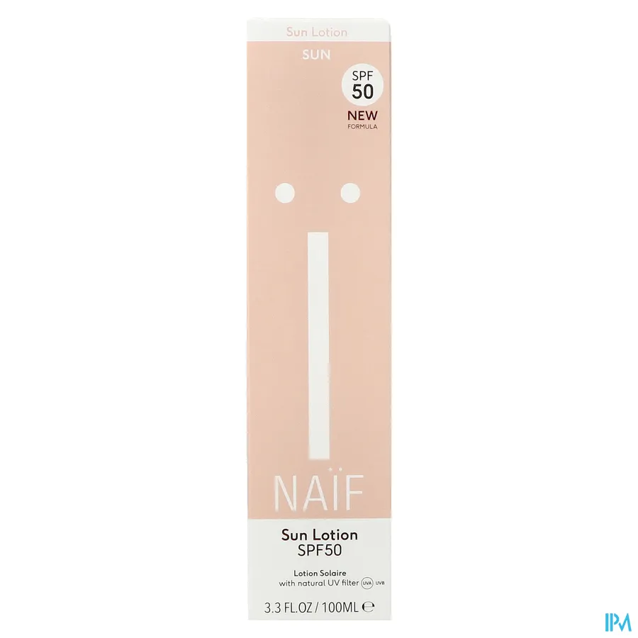 packshot van Naif Grown Ups Sun Body Lotion SPF 50 100 ml