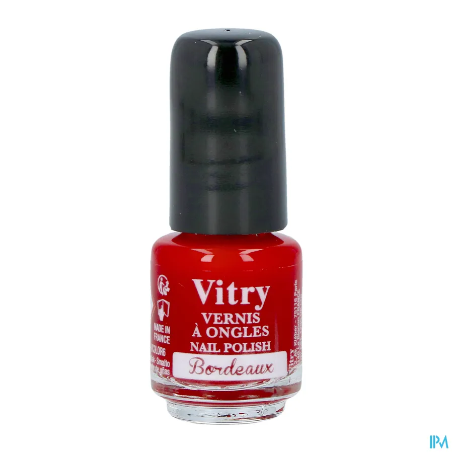 packshot van Vitry Nagellak 6 Bordeaux 4 ml