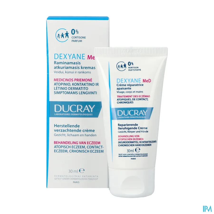 productshot van Ducray Dexyane MeD Herstellende Verzachtende Crème 30 ml