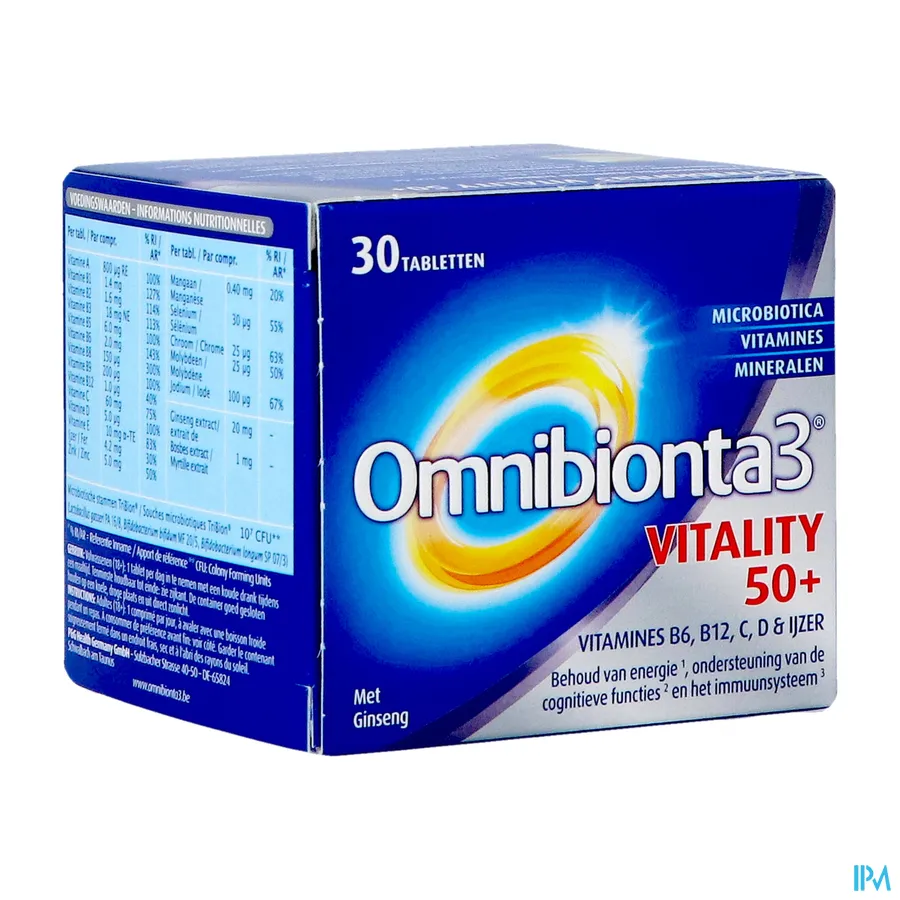 packshot van Omnibionta-3 50+ 30 tabletten