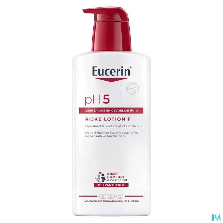 packshot van Eucerin PH5 Bodylotion F + Pomp 400ml