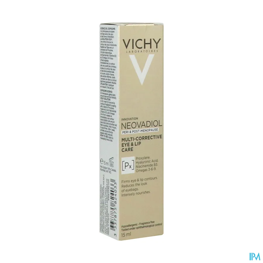 packshot van Vichy Neovadiol Peri Post Meno Eye Lip Care 15 ml