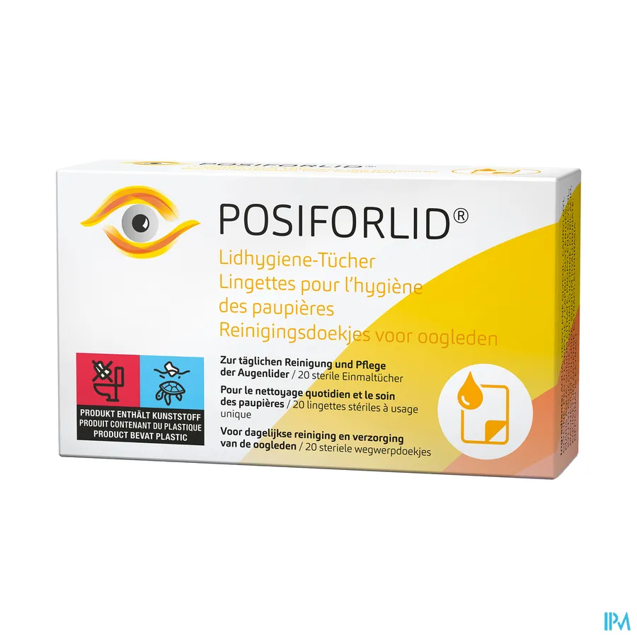 packshot van Posiforlid Reinigingsdoekje Oogleden 20 stuks