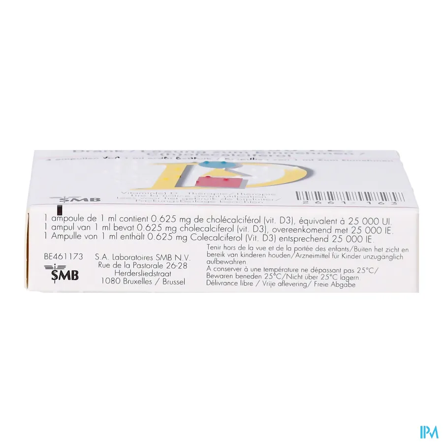 packshot van D-Cure 25000 IE Vitamine D Drinkbare Ampullen 4 Stuks