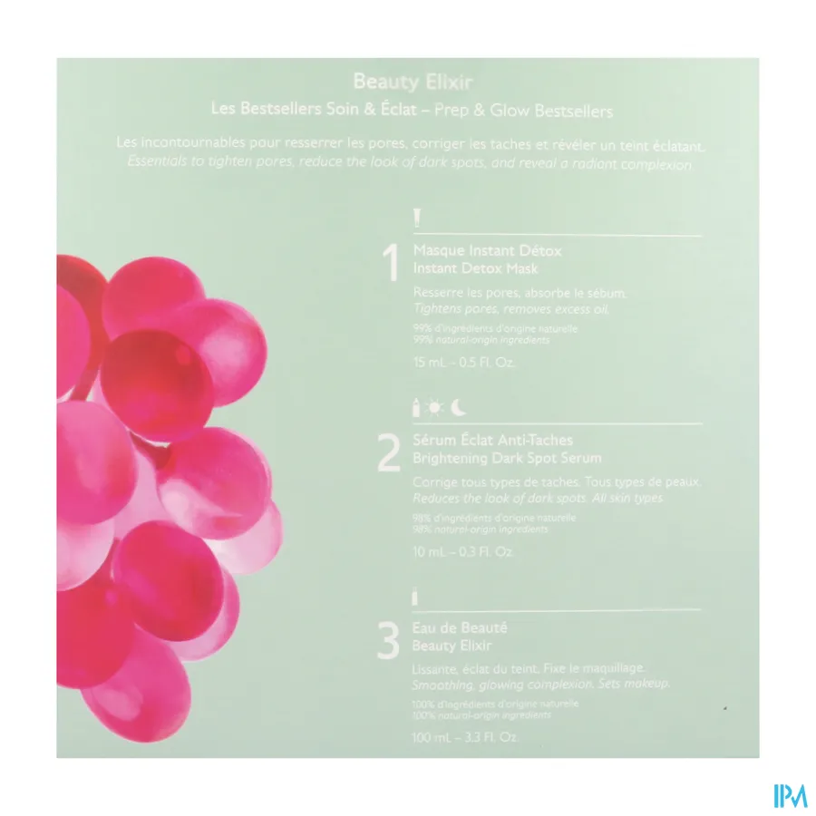 packshot van Caudalie Prep & Glow Bestsellers Geschenkset