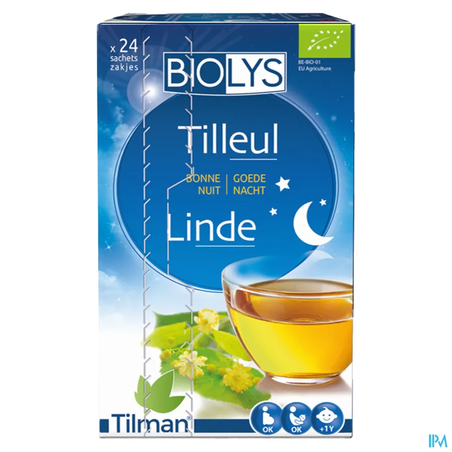packshot van Tilman Biolys Linde 24 zakjes