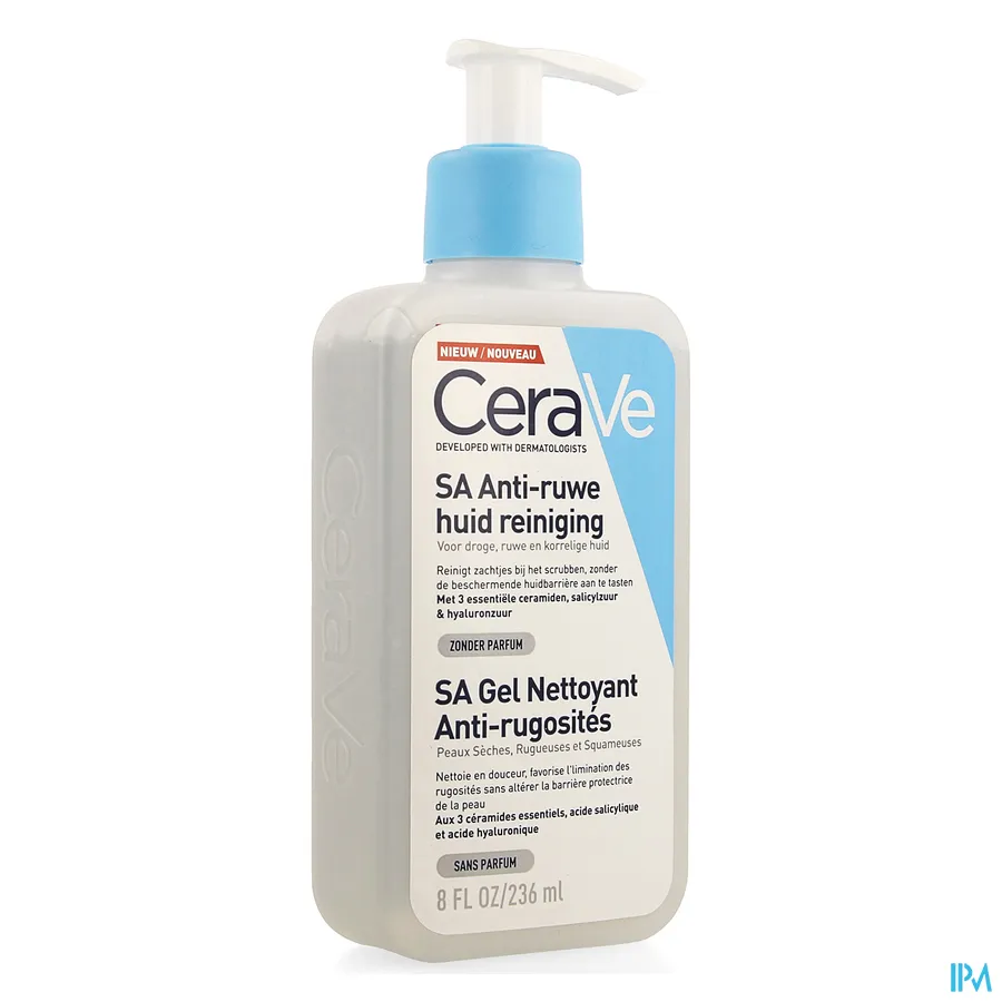 packshot van CeraVe SA Anti-Ruwe Huid Reiniging 236 ml