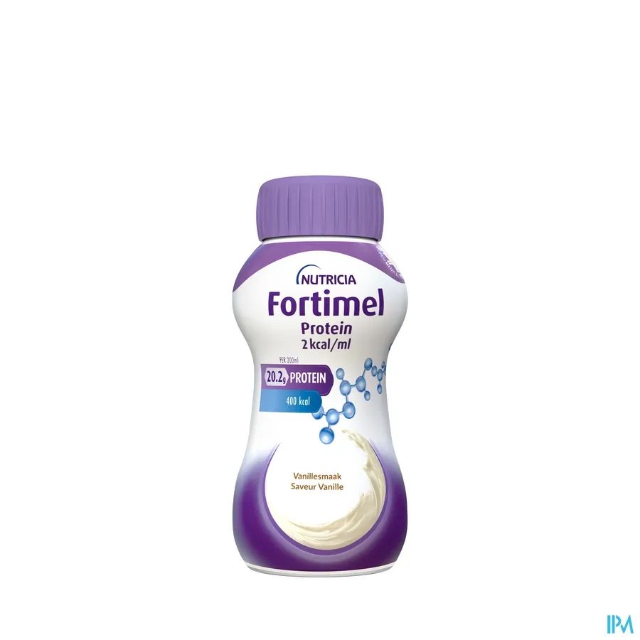 productshot van Fortimel Protein 2 kcal/ml 4 x 200 ml Vanille