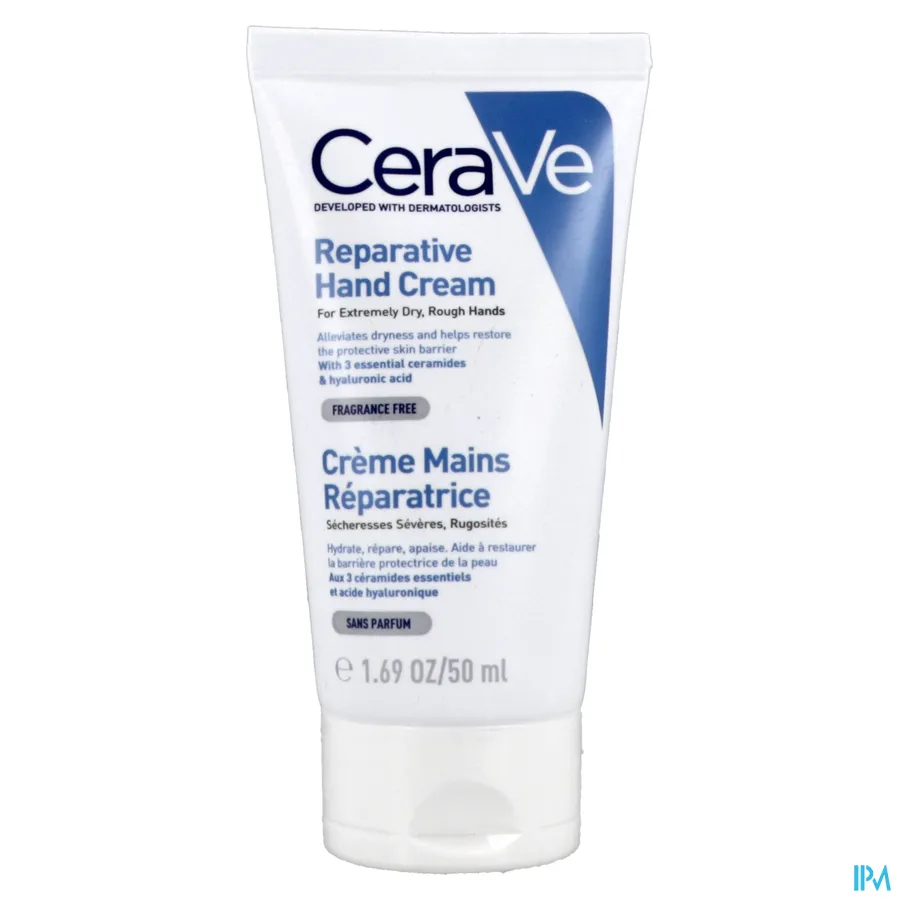 packshot van CeraVe Herstellende Handcrème 50 ml