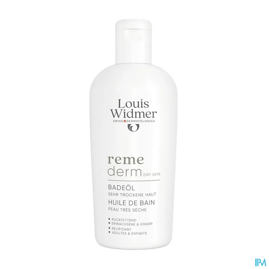 productshot van Louis Widmer Remederm Dry Skin Badolie 250 ml