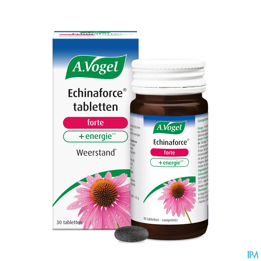 packshot van A. Vogel Echinaforce Forte + Energie 30 tabletten