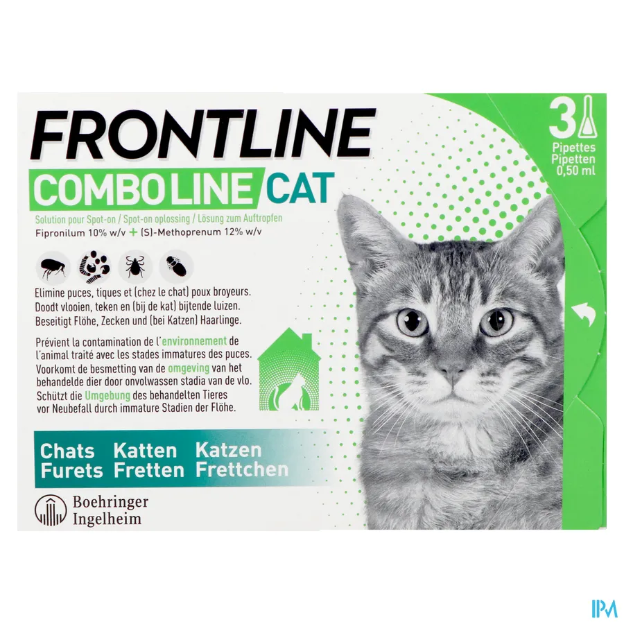 packshot van Frontline ComboLine Kat/Fret 3 x 0,5 ml
