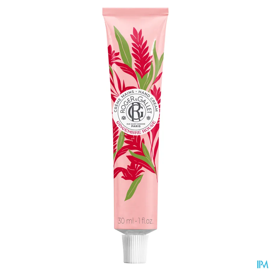 packshot van Roger & Gallet Weldadige Handcrème 30 ml Gingembre Rouge
