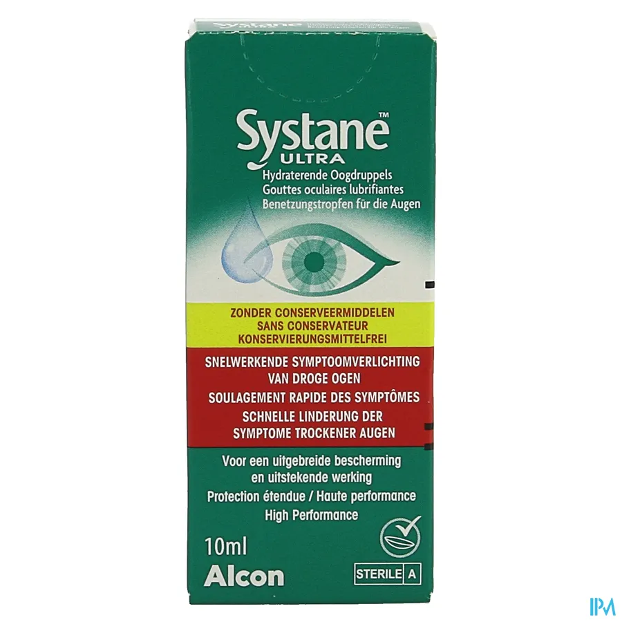 packshot van Systane Ultra Oogdruppels zonder bewaarmiddel 10 ml