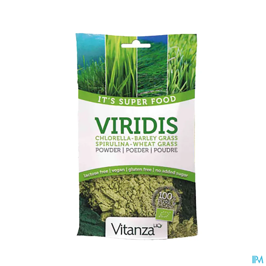 packshot van Vitanza HQ Viridis Poeder 200 g