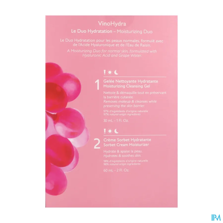 packshot van Caudalie VinoHydra Moisturizing Duo Geschenkset 1 set