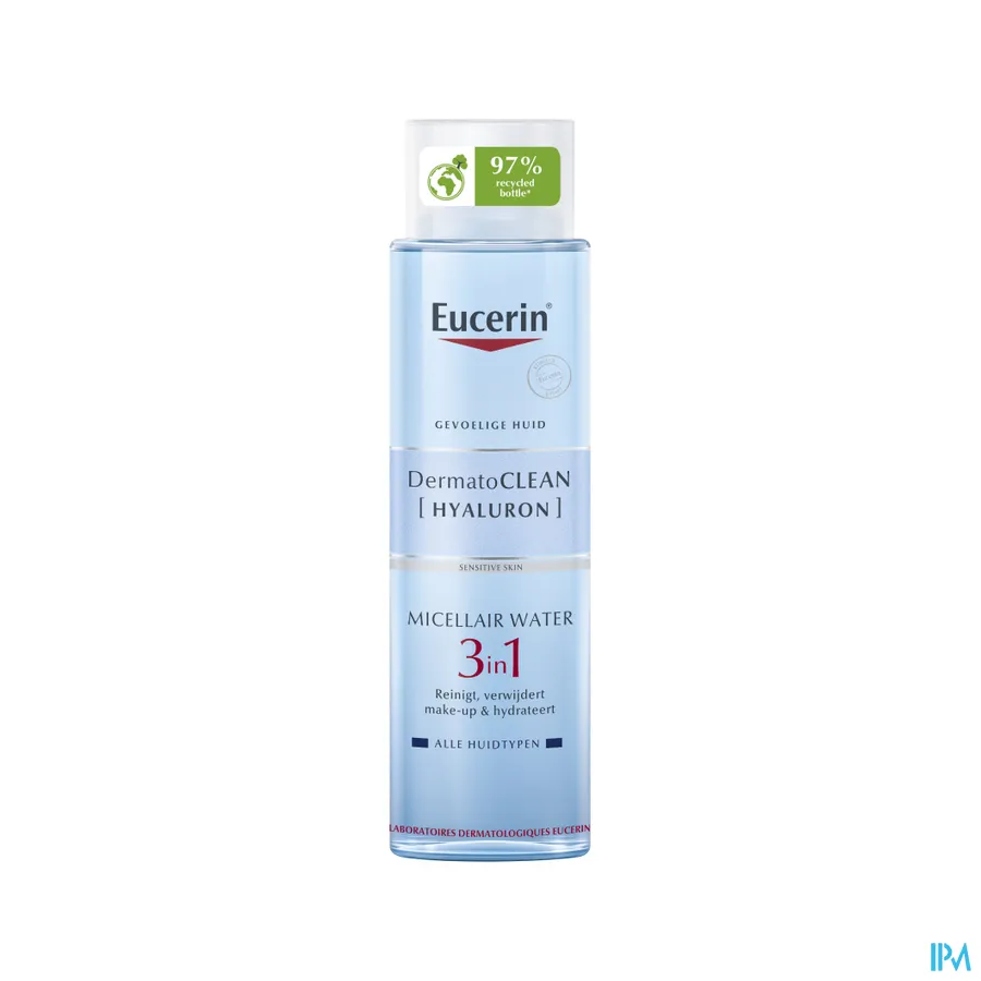 packshot van Eucerin DermatoCLEAN Hyaluron Micellair Water 3-in-1 400 ml