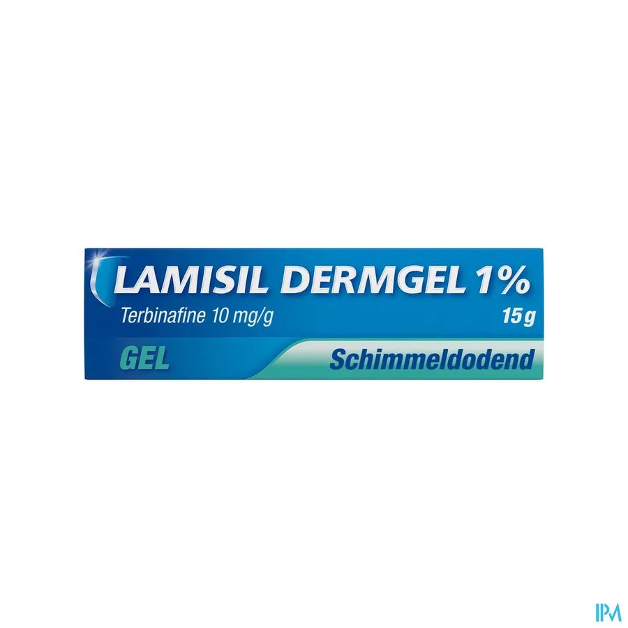 packshot van Lamisil Dermgel 1% Schimmeldodende Gel Tube 15 g