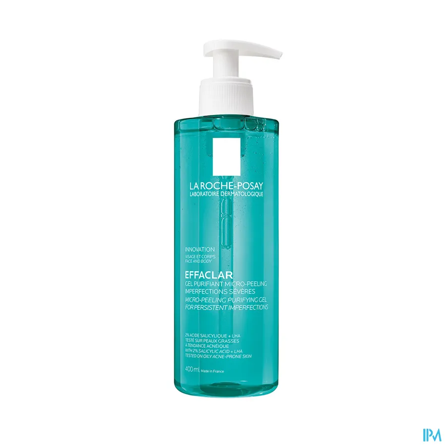 packshot van La Roche-Posay Effaclar Micro-Peeling Zuiverende Gel 400 ml