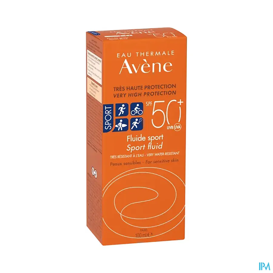 packshot van Avène Sport Zonnefluid SPF 50+ 100 ml