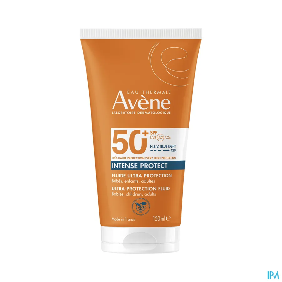 productshot van Avène Intense Protect Zonnefluïde SPF50+ 150 ml