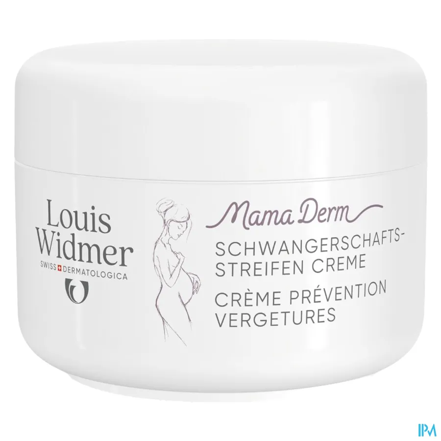 productshot van Louis Widmer MamaDerm Crème tegen Striemen 250 ml - zonder parfum