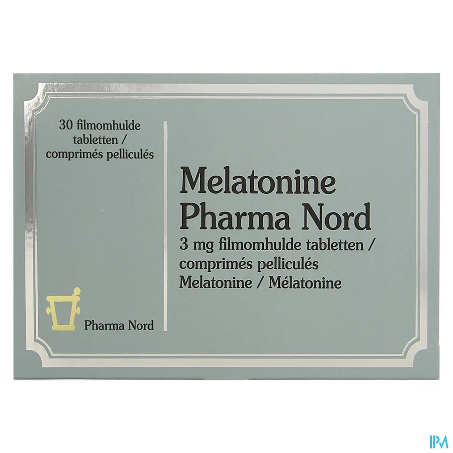 packshot van Pharma Nord Melatonine 3 mg 30 tabletten
