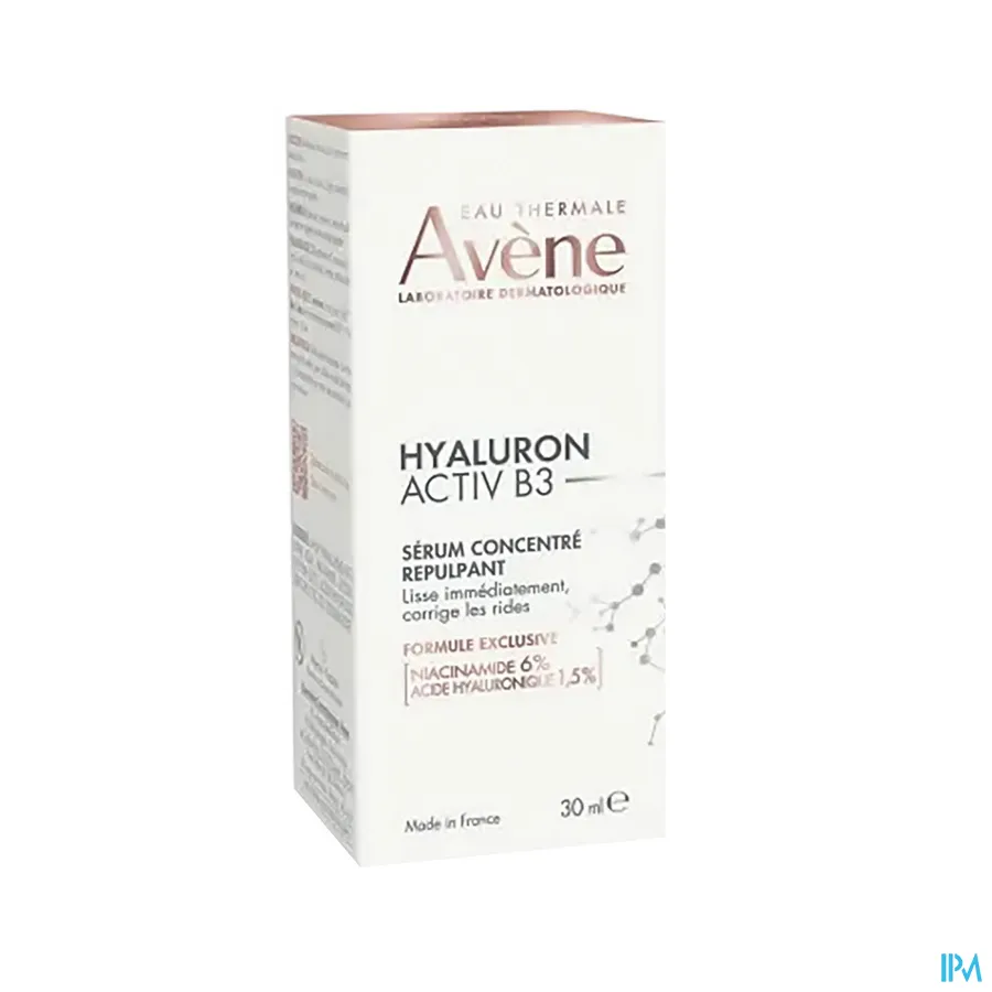 packshot van Avène Hyaluron Activ B3 Geconcentreerd Opvullend Serum 30 ml