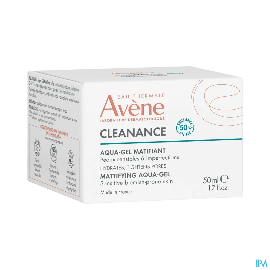 packshot van Avène Cleanance Matterende Aqua-Gel 50 ml
