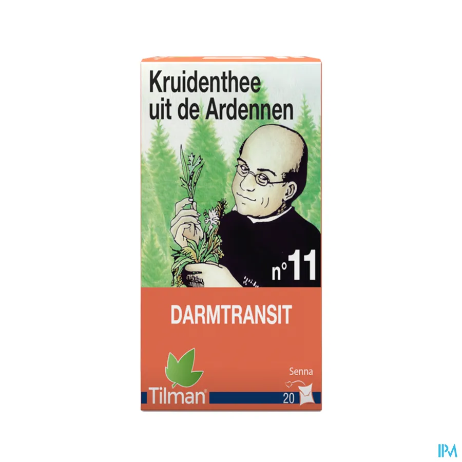 packshot van Tilman Kruidenthee uit de Ardennen n°11 Darmtransit met Senna 20 Zakjes