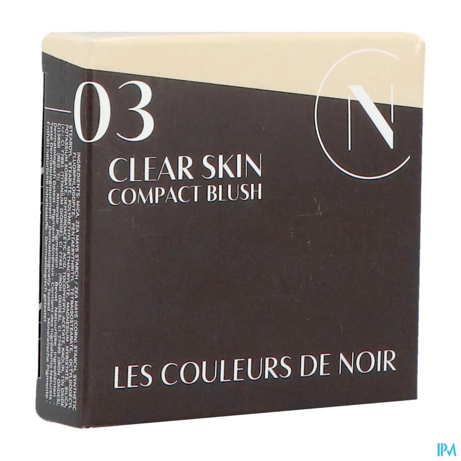 packshot van Couleurs de Noir Clear Skin Compact Blush 03 French Rose