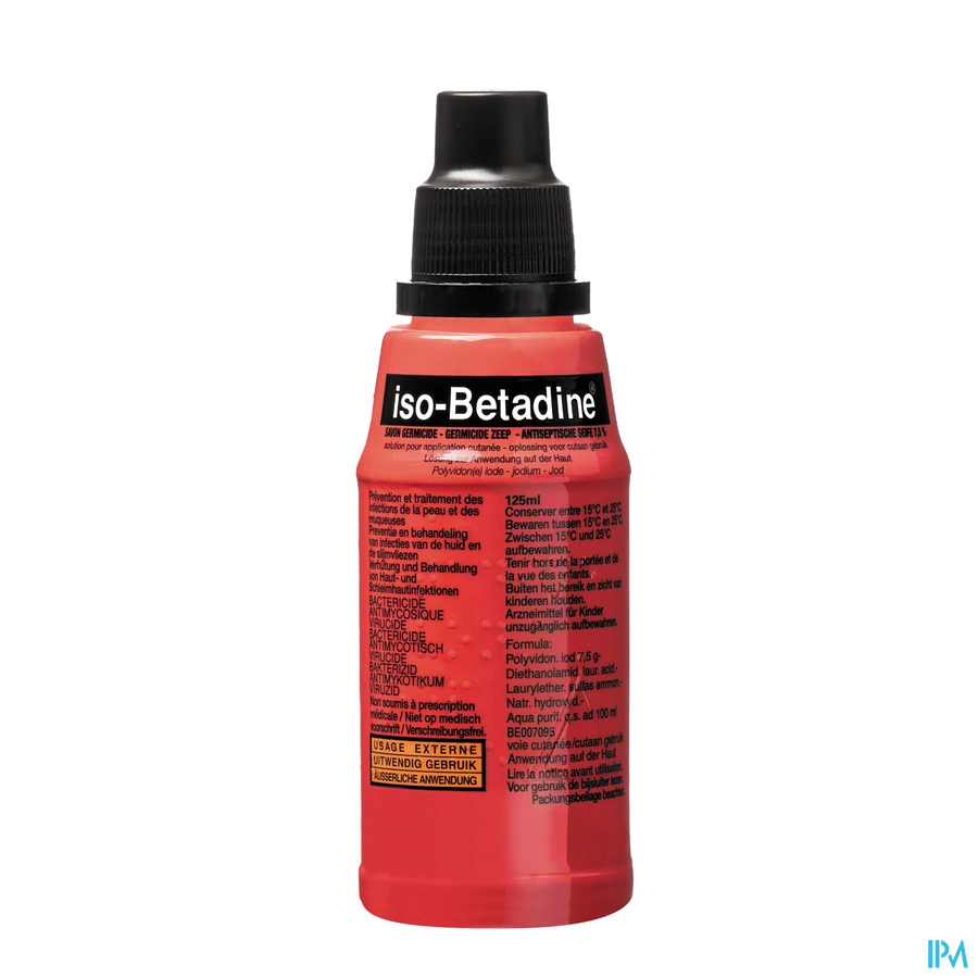 productshot van Iso-Betadine Vloeibare Zeep 125ml