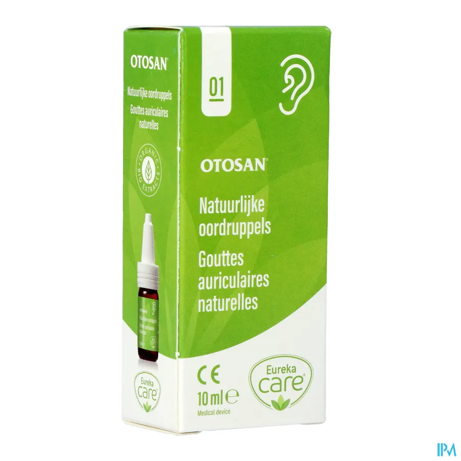 packshot van Otosan Natuurlijke Bio Oordruppels 10ml
