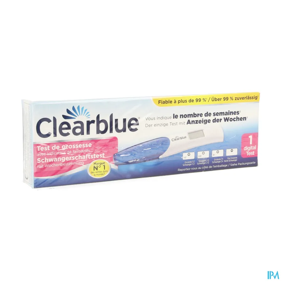 packshot van Clearblue Zwangerschapstest met Conceptie-indicator