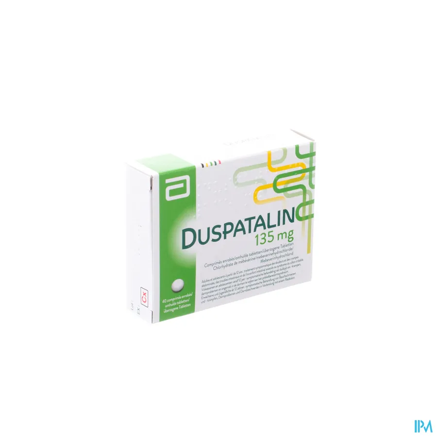packshot van Duspatalin 135 mg 40 Tabletten