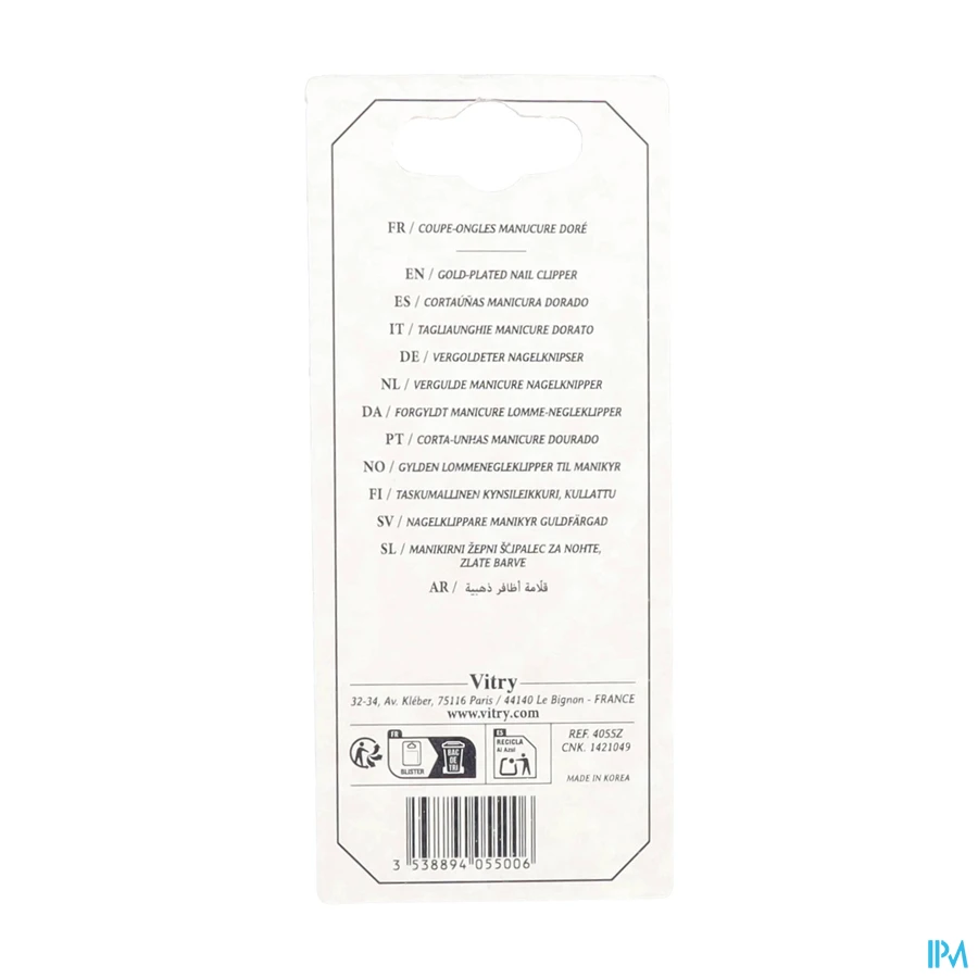 packshot van Vitry Nagelknipper voor Manicure Zakformaat