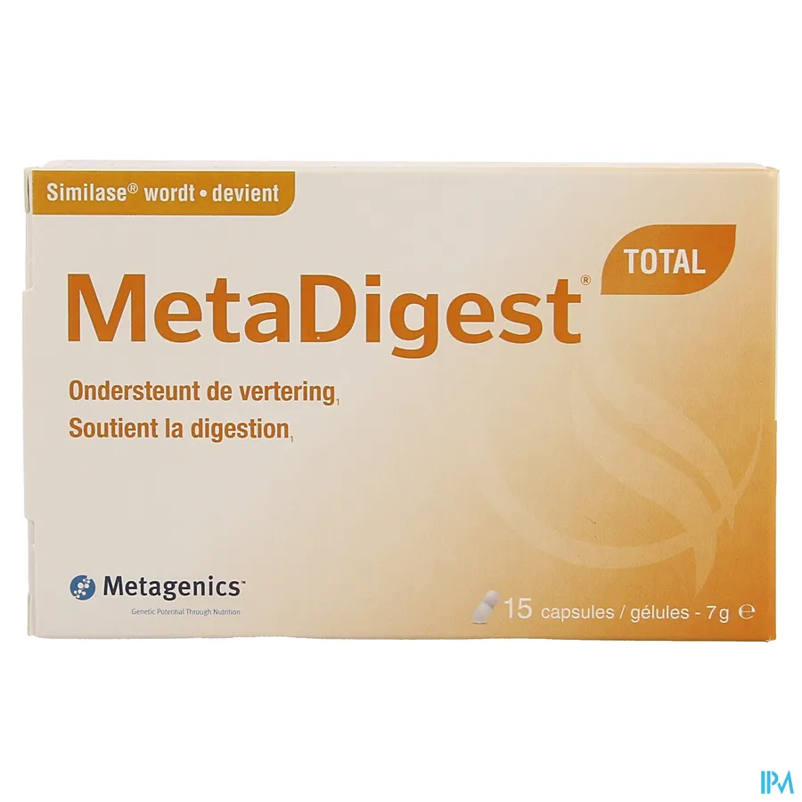packshot van MetaDigest Total 15 capsules