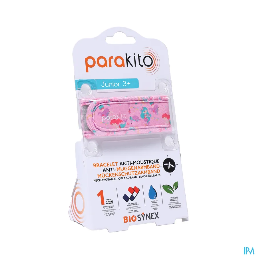 packshot van Parakito Junior 3+ Anti-Muggenarmband Zeemeerminnen