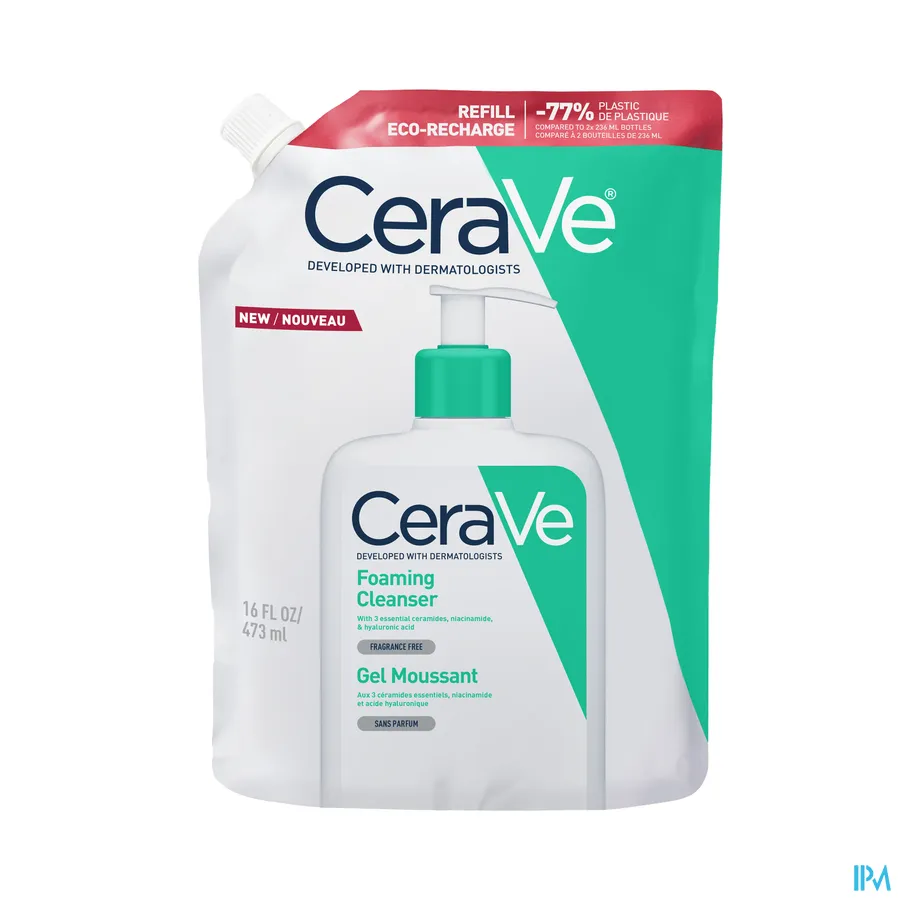 packshot van Cerave Schuimende reinigingsgel refill 473 ml